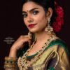 Latest Silk Wedding Yellow Saree