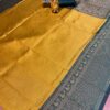 Latest Silk Wedding Yellow Saree