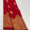 Designer Border Banarasi Red Saree