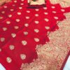 Designer Border Banarasi Red Saree