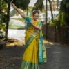 Bridal Wedding Banarasi Yellow Saree