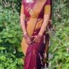 Maroon Saree