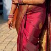 Maroon Saree