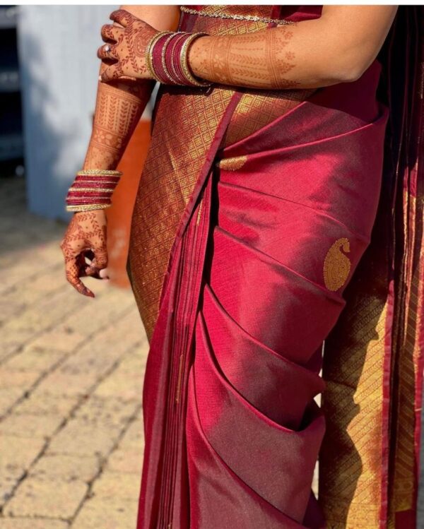 Maroon Saree