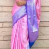 Stylish Designer Party wear Pink Saree