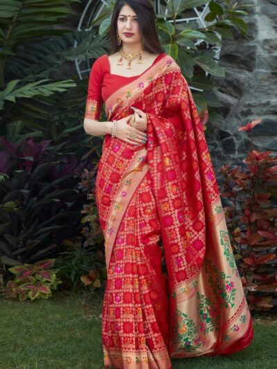 Silk Red Saree