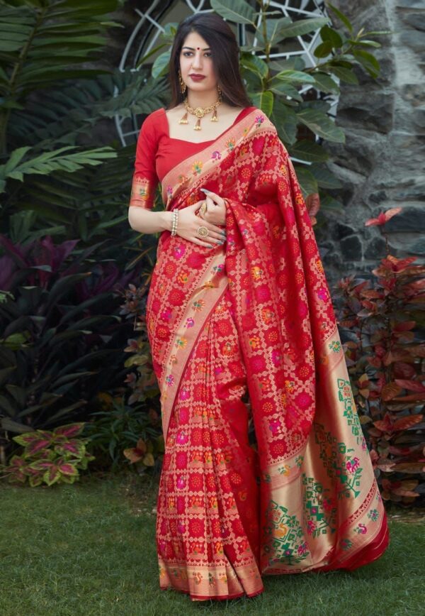 Silk Red Saree