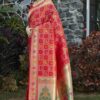 Traditional Wedding Banarasi Red Saree