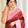 Wedding Designer Silk Maroon Saree