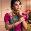 Wedding Banarasi Sky Blue Saree