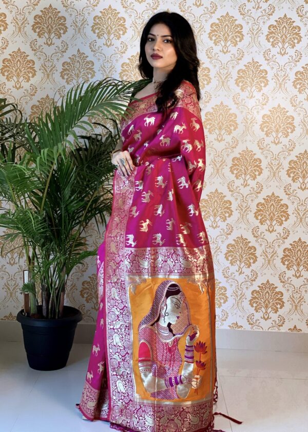 Kanjivaram Wedding Silk Purple Saree
