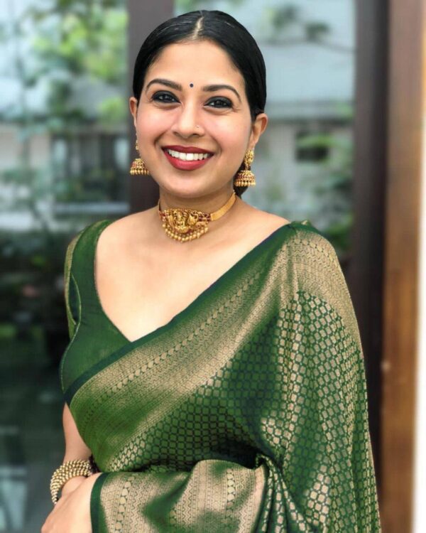 Silk Green Saree