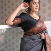 Designer Black Saree