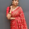 Banarasi Silk Red Saree For Wedding