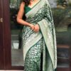 Dark Green Saree