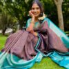 Wedding violet saree