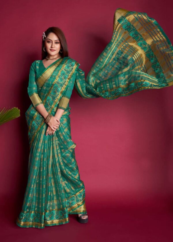 Organza Silk Handloom Saree