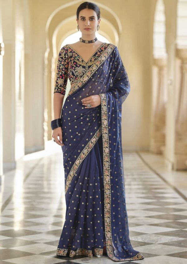 Royal Blue Saree