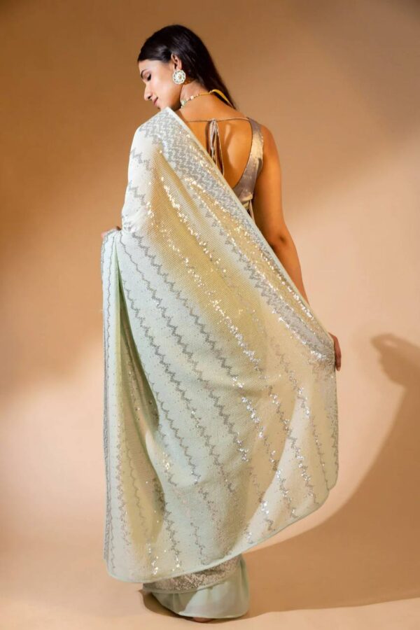 sequin saree