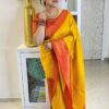 Wedding Function Yellow Saree