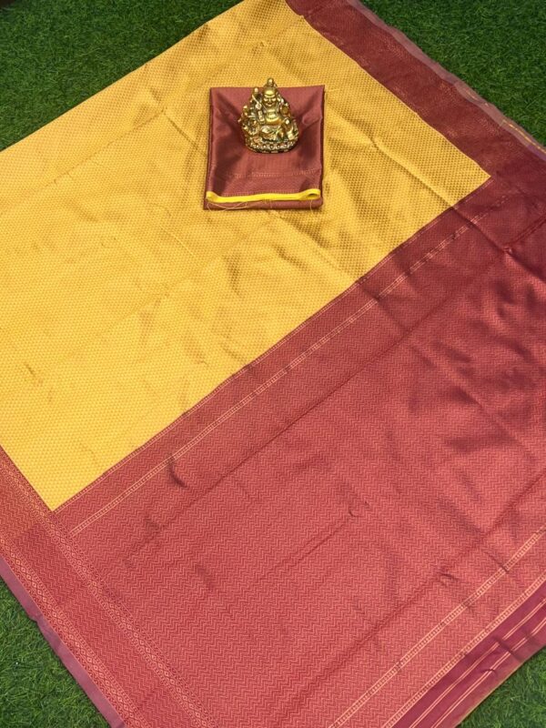 Traditional Function wear Yellow Saree