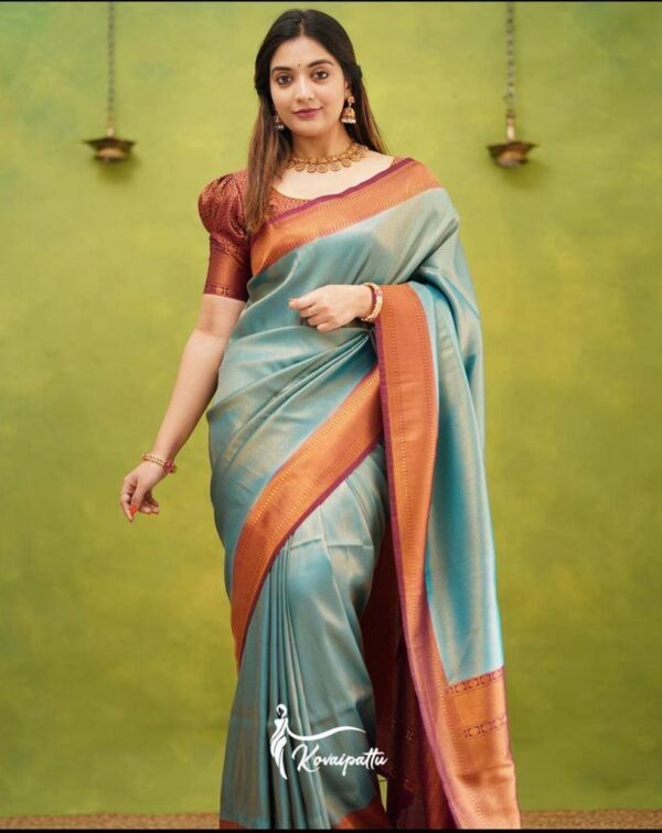 Sky Blue Saree