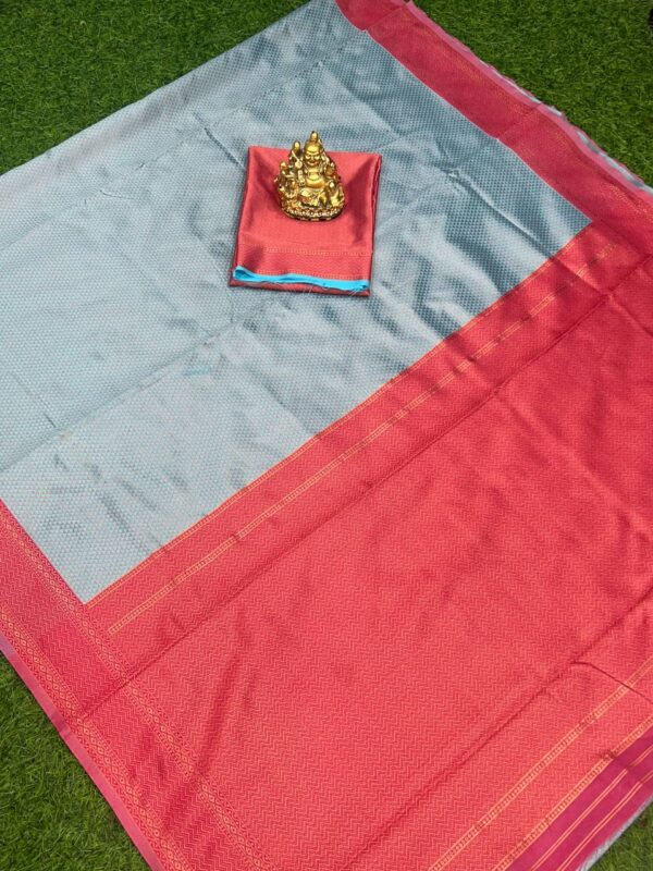 Wedding Fabulous Silk Sky Blue Saree