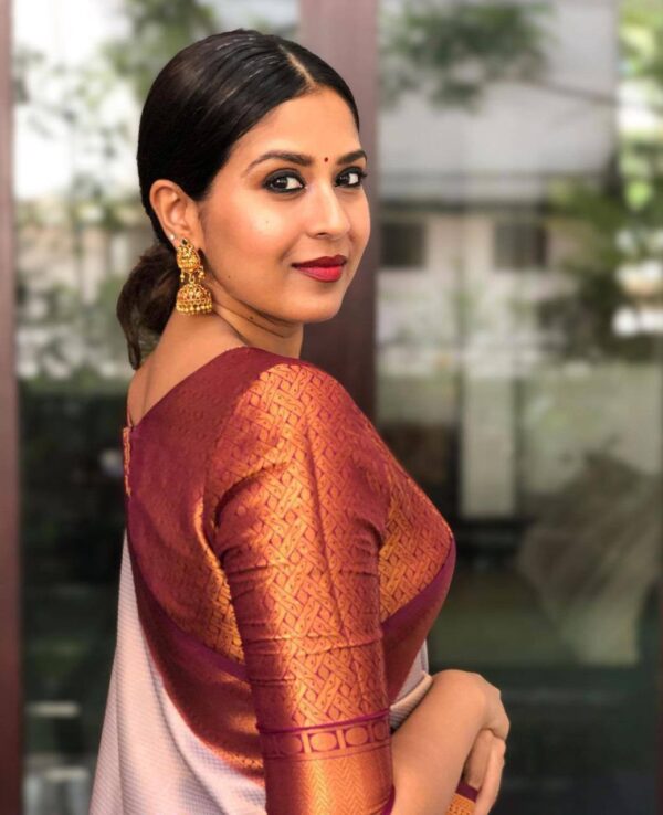 Fancy Banarasi Bollywood Silk Grey Saree