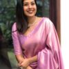 Bollywood Party Banarasi Pink Saree