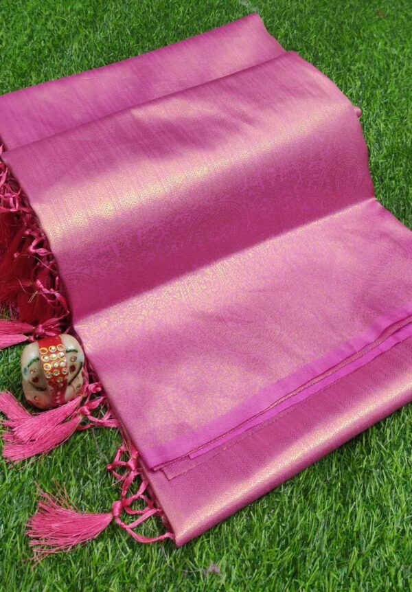 Bollywood Party Banarasi Pink Saree