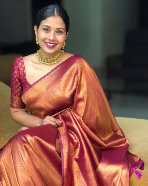 Banarasi Wedding Purple Saree For Women