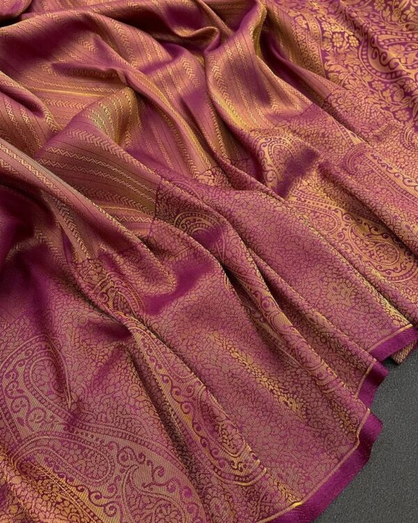 Banarasi Wedding Purple Saree For Women