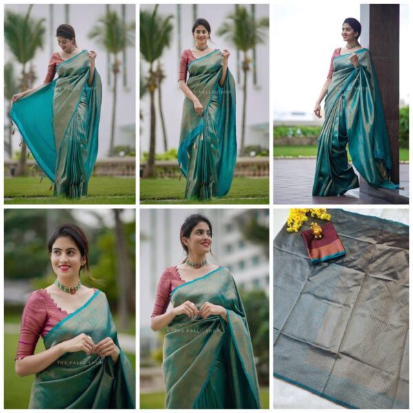 Bollywood Wedding Sky Blue Saree