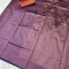 Wedding Party Wear Silk Purple Saree