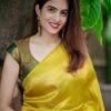 Yellow Saree For Wedding Traditional Function