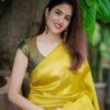 Yellow Saree For Wedding Traditional Function
