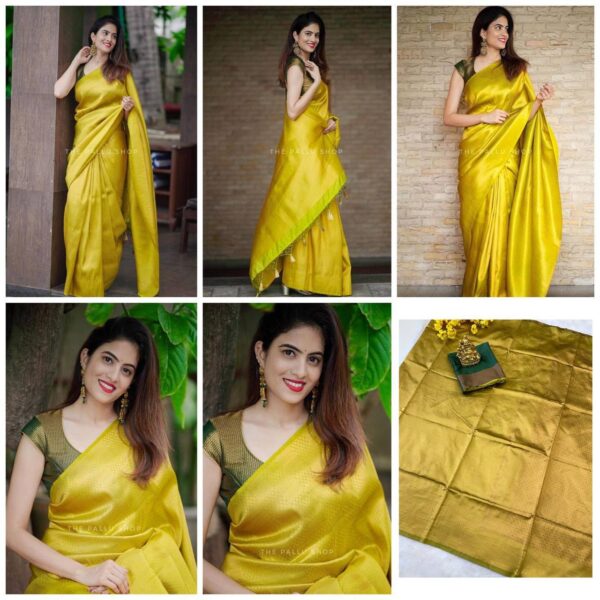 Yellow Saree For Wedding Traditional Function