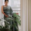 Banarasi Silk Latest Fashion Blue Saree