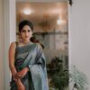 Banarasi Silk Latest Fashion Blue Saree