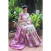 Bollywood Pink Saree Party wear Silk
