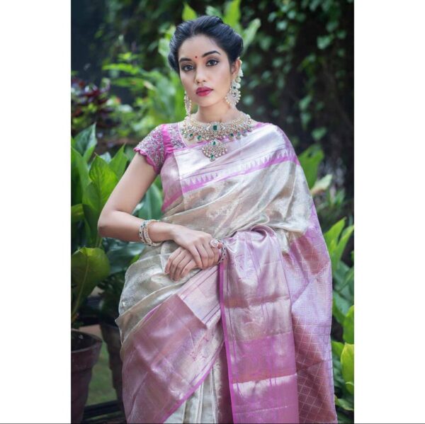 Bollywood Pink Saree Party wear Silk