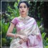 Bollywood Pink Saree Party wear Silk