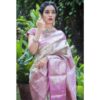Bollywood Pink Saree Party wear Silk