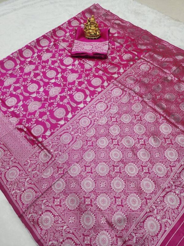 Designer Banarasi Wedding Purple Saree