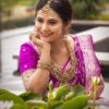 Designer Banarasi Wedding Purple Saree