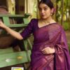 Banarasi Wedding Purple Saree