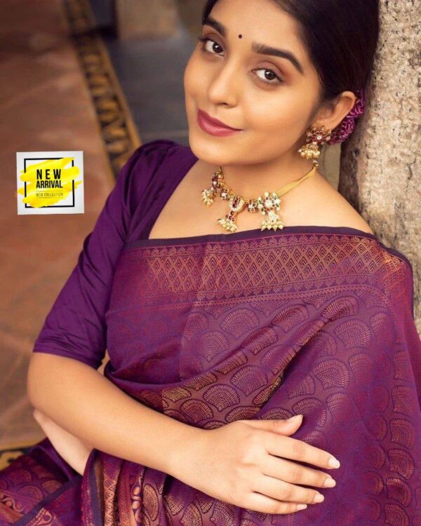Banarasi Wedding Purple Saree