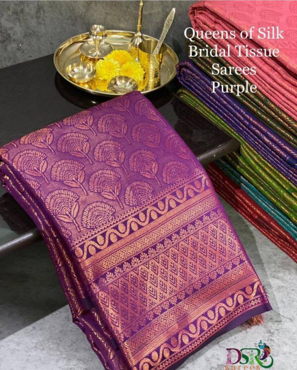 Banarasi Wedding Purple Saree