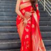 Wedding Bridal Banarasi Red Saree