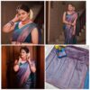 Wedding Party Silk Blue Saree